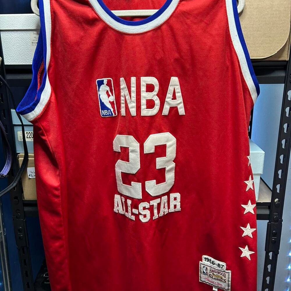 Michael Jordan Mitchel and Ness red NBA All Star Jersey Size 3XL